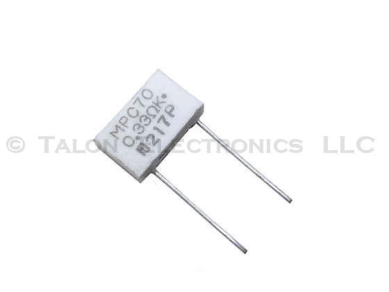   0.33 ohms 2W Radial Wirewound Power Resistor  MPC70