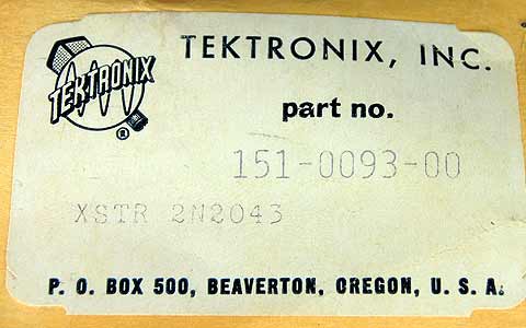 151-0093-00 Tektronix Transistor