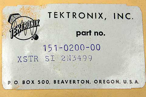 151-0200-00 Tektronix Transistor
