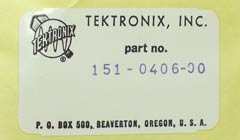 151-0406-00 Tektronix Transistor