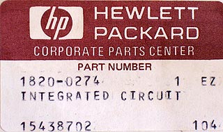 HP/Agilent IC, 1820-0274