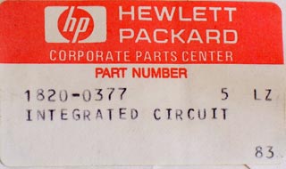 HP/Agilent IC, 1820-0377