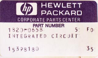 HP/Agilent IC, 1820-0658