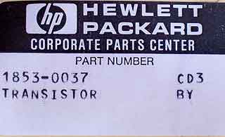 1853-0037 HP/Agilent Transistor