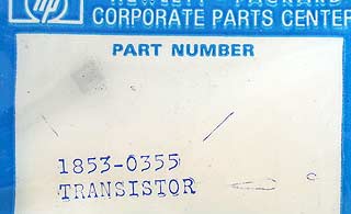 1853-0355 HP/Agilent Transistor