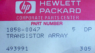 1858-0047 HP/Agilent Transistor Array