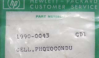 HP/Agilent Photoconductive Cell, 1990-0043