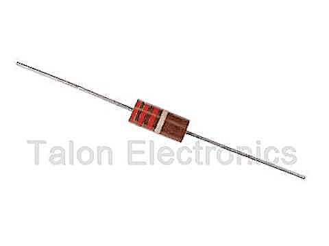      2200 Ohms,  2 Watt Carbon Composition Resistor