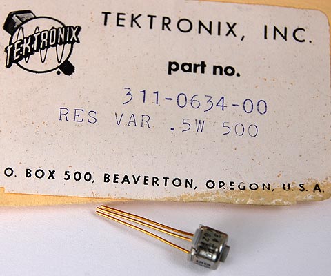 311-0634-00 Tektronix 500 Ohm Trimmer Potentiometer