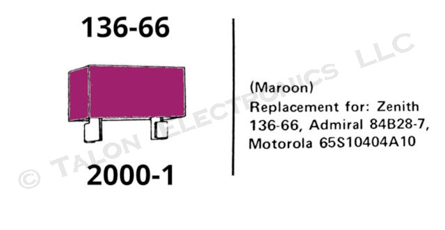  Zenith 136-66 Belfuse Chemical Fuse 2000-1 - Purple / Maroon