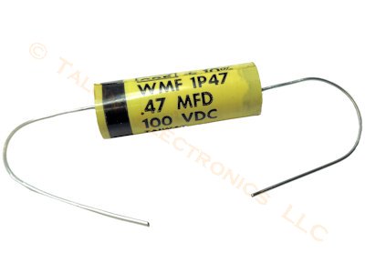 .47uF/100VDC axial film capacitor  CDC WMF 1P47