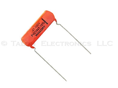 .47uF/100V radial film capacitor - Mallory PVC1047