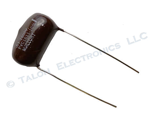  .01uF / 1600VDC radial paper - film capacitor Mallory PVC1611
