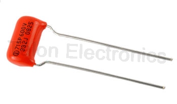     .0033uF / 600V Sprague Orange Drop radial capacitor
