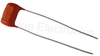 .0068uF/100VDC radial capacitor