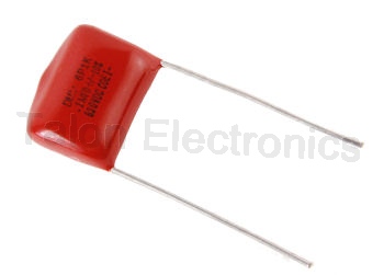 .1uF/630VDC radial polyester film capacitor