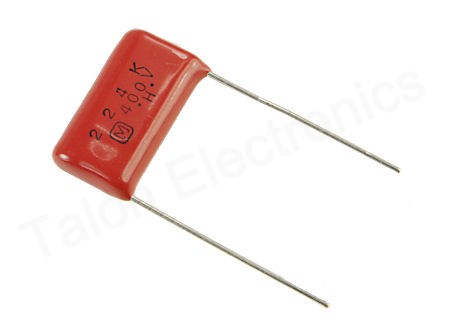 .22uF/400VDC radial film capacitor