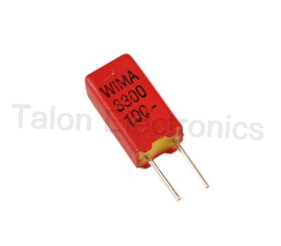       .0033uf / 100VDC WIMA FKP02 radial box capacitor 3300pF