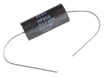   .082uF/600VDC axial  film capacitor