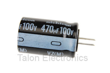   470uF 100V Radial Electrolytic Capacitor PC Leads