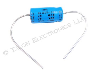    25uF 25V Axial Electrolytic Capacitor
