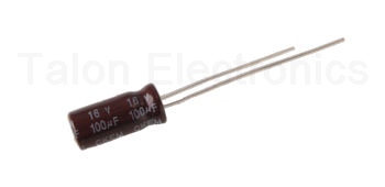   100 uf  16V Radial Electrolytic Capacitor
