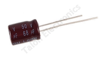    68uF  50V Radial Low Impedance Electrolytic Capacitor