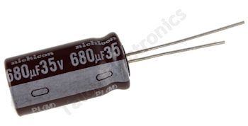   680uF  35V Radial Electrolytic Capacitor