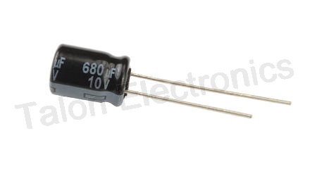   680uF  10V Radial Electrolytic Capacitor