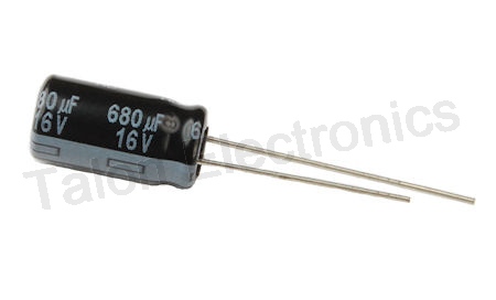   680uF  16V  Radial Electrolytic Capacitor