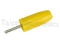     Yellow Insulated Solderless 0.080" Diameter Tip Plug - Johnson Components 105-0307-001