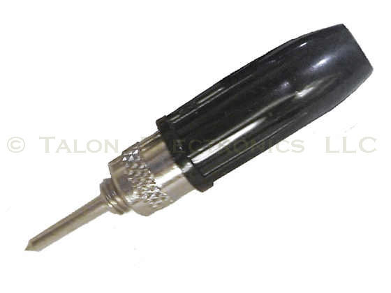        Black Insulated Solderless 0.080" Diameter Tip Plug - Abbatron HH Smith 490-103