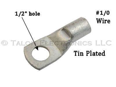 Solderless Ring Terminal - Crimp - 1/0 AWG Wire