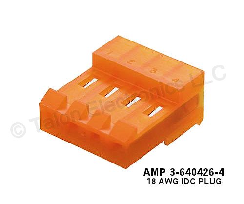    AMP 640426-4 IDC 0.156" 4 Pin Connector