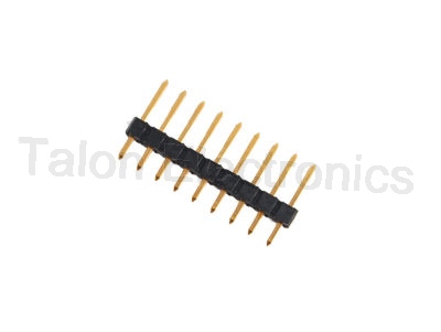  1X9 Square 9 Pin Breakaway Header - .1" - with Gold Plated Pins (Pkg of 3)