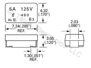 5A Surface Mount Time Delay Fuse
