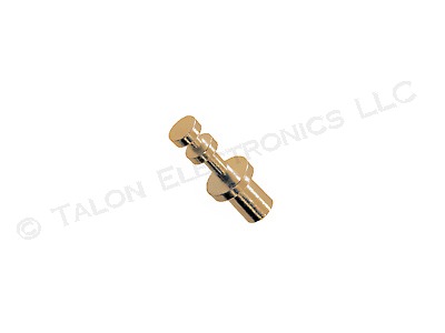 Double Turret Uninsulated Swage Terminal with Gold Plating 0.240 / 0.062 (Pkg of 4)