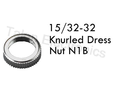  Knurled Dress Nut for 15/32-32 Threaded Switches