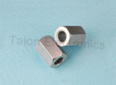  0.375"  Long Hex Clear Hole Spacer, 1/4" for #6 Screw  HH Smith 8582