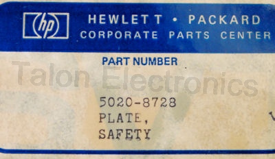 HP 5020-8728 CRT Safety Plate