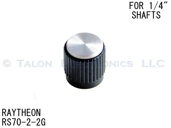  Raytheon Knob RS70-2-2G for 1/4" Shafts  - Designer Series