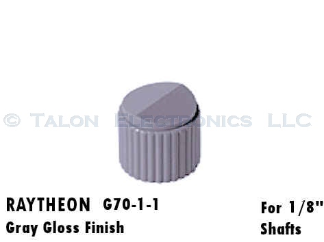 Gray Raytheon Knob G70-1-1 for 1/8" Shafts