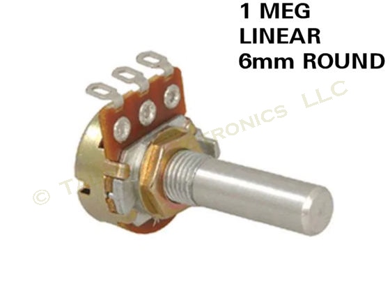 1 Megohms Linear Potentiometer - 16mm, M7 Bushing