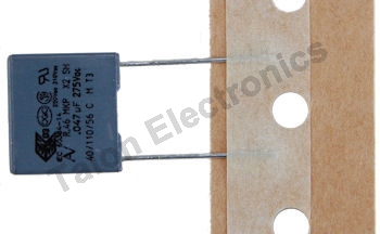    .047uF / 275VAC X2 rated radial film box capacitor (Pkg of 5)