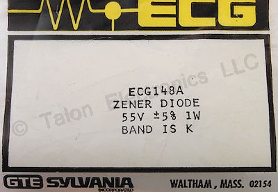  ECG148A 55V 1W Axial Lead Zener Diode