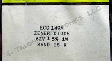  ECG149A 62V 1W Axial Lead Zener Diode