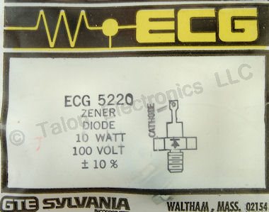 ECG5220 100 Volt 10 Watt Zener Diode