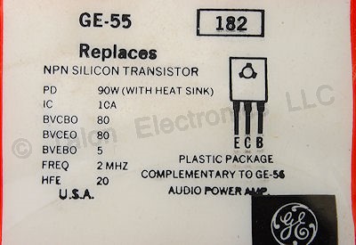  GE-55 NPN Power Transistor