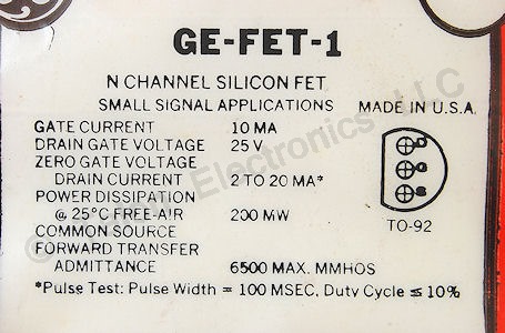 GE-FET-1 Silicon N-Channel JFET