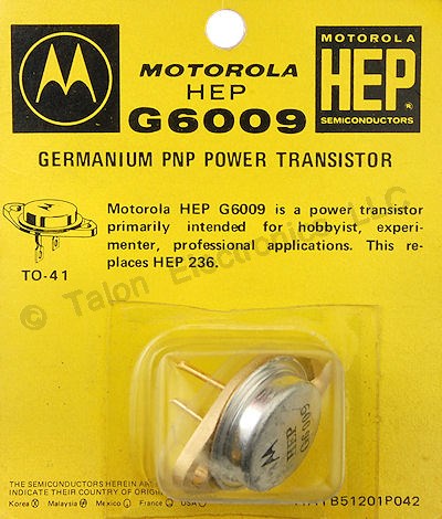HEP-G6009 PNP High Current Germanium Power Transistor